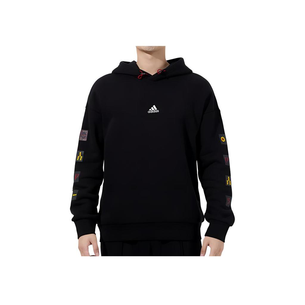 Adidas Mahjong Print Hoodie Sweatshirt Men Tops Black H39283