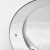 1PC Electroplating Color Decoration Stainless Steel Scandinavian Storage Round Tray Ins Wind Round Tray Wooden Handle