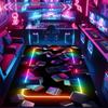Gaming Mat Colorful Design, Stylish Rug, Machine Washable Ideal for Esports Rooms and Internet Cafe Entrances