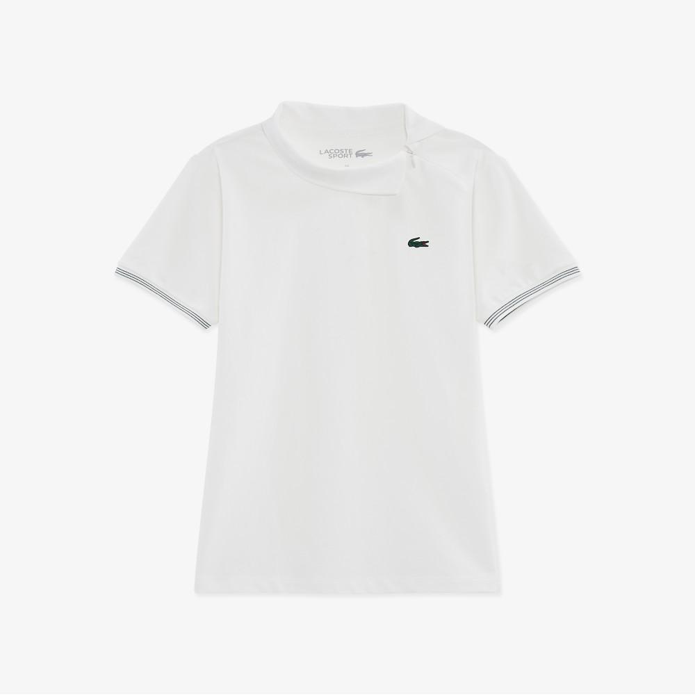 Lacoste Women's Tennis Diagonal Zipper Collar Polo Shirt PF951E-56G70V