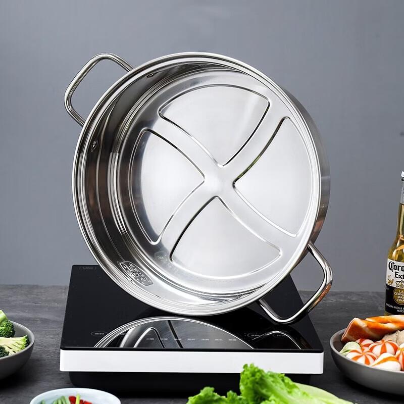 Berrens 304 Stainless Steel Hot Pot with Lid, 28cm