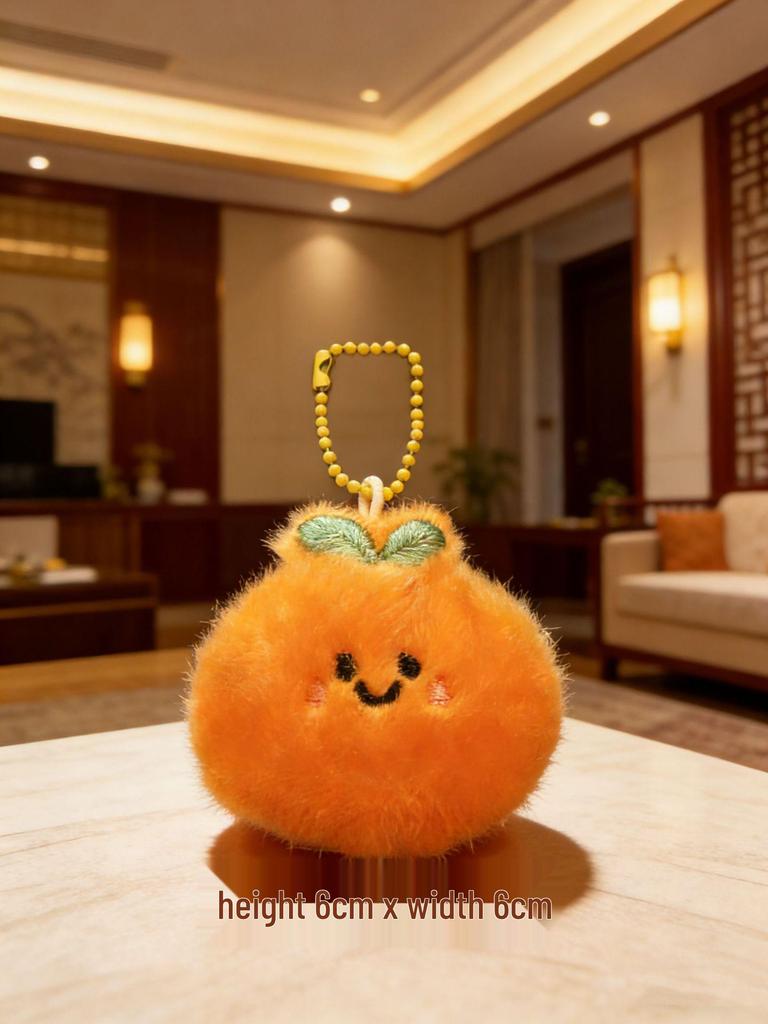 Year of the Horse Plush Ornaments: Festive Hanging Charms with Cute Horses, Fruits, and Fu Lu Dolls.