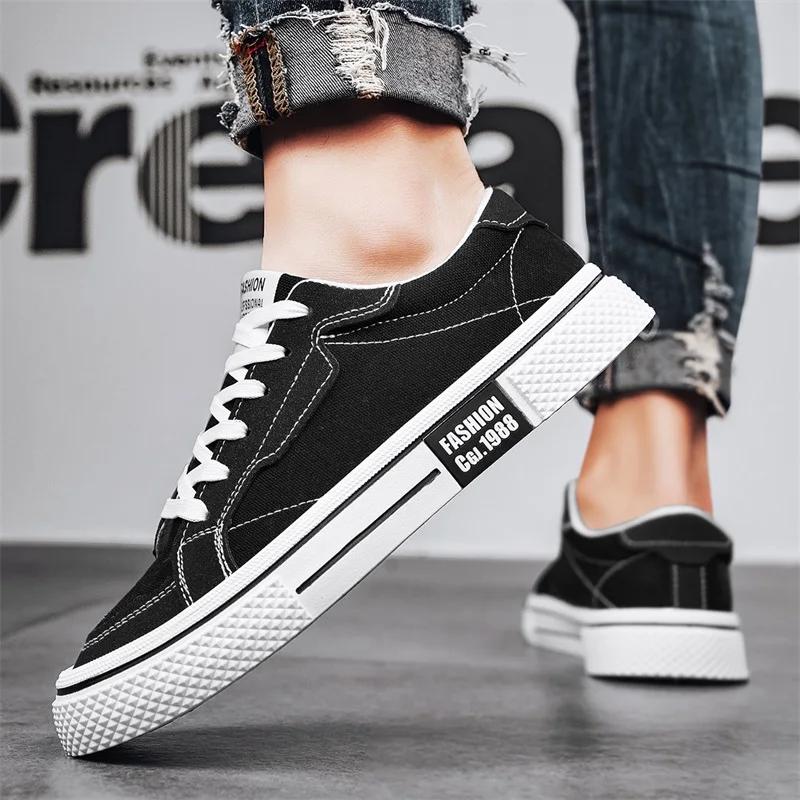 Tênis Masculino Lona Ventilado Macio e Confortável Sapatos Esportivos e de Lazer para Homens Mocassins Antiderrapante Resistente ao Desgaste Moda