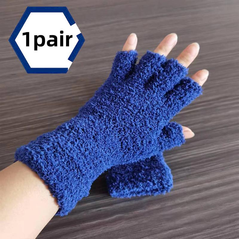 1 Par Vinter Minimalistiska Söta Skrivande Pekskärmshandskar Mode Anti-noppor Student Varma Handskar Gåva Korallfleece