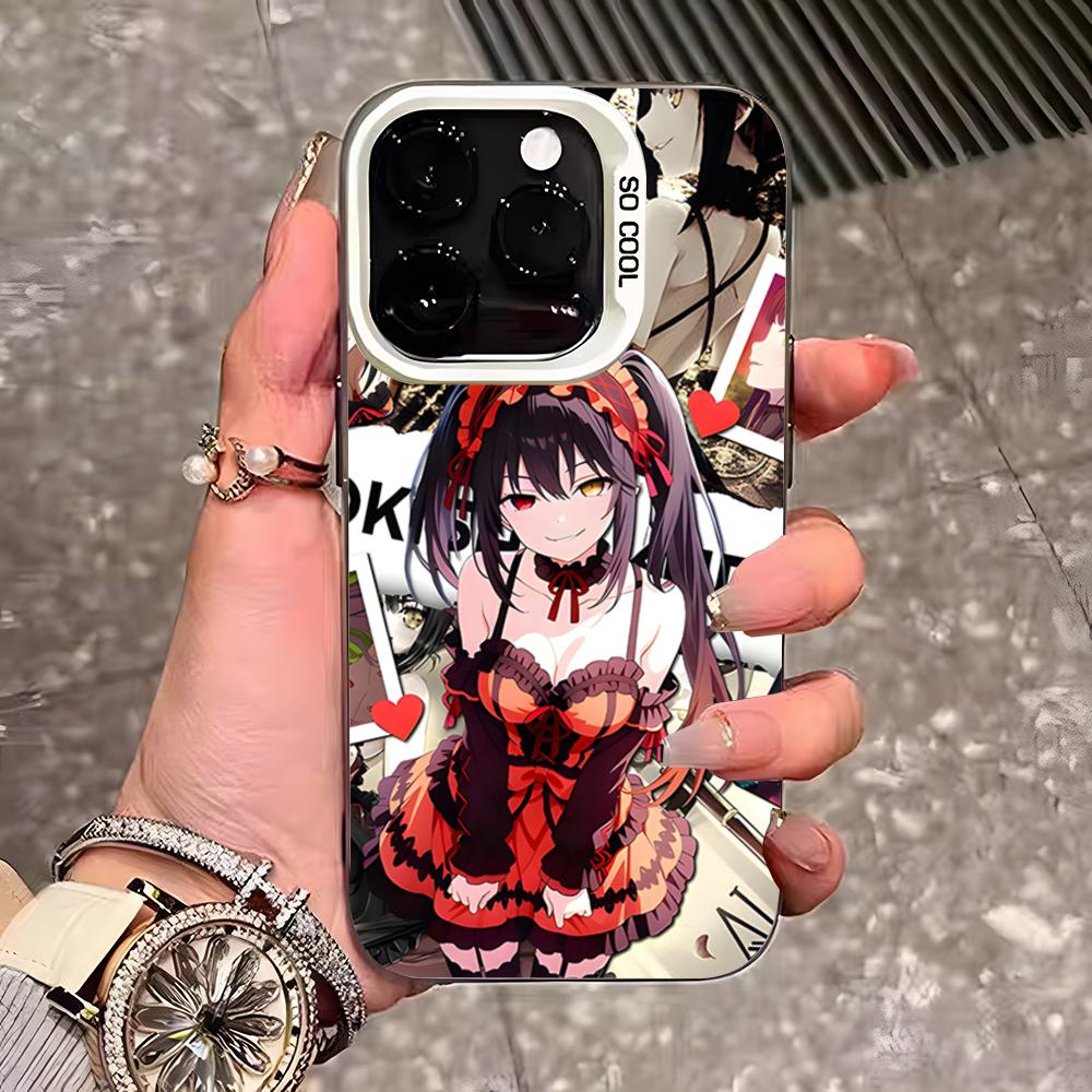 Anime Date A Live Tokisaki Kurumi Cute Phone Case For IPhone 17 Pro Max 16 15 14 13 11 12 Mini Xs Xr 8 Plus Se Color Silver Cove