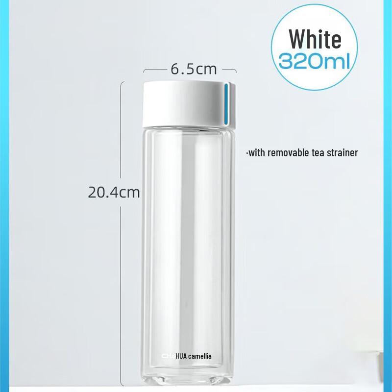 CHAHUA Double Wall Glass Tea Cup