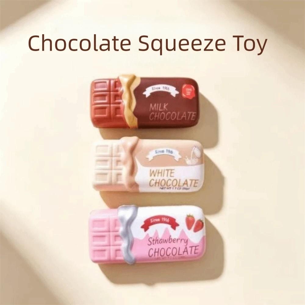 Release Hand Chocolate Stick Squeezing Toy Sensory Slow Rebound Squeeze Toy  Children