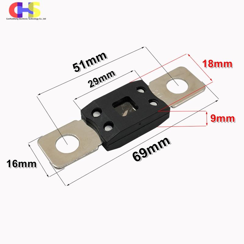 1-5pcs 32V ANM MEGA Bolt-on Fuse 30A 50A 60A 80A 100A 125A 150A 200A 225A 300A 350A 400A 500A Blade fuse for ANM-H3 Fuse Holder Fuse Holders1