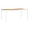 VidaXL Dining Table Panama White 180x90x75 Cm Solid Pine Wood, Dining Room Table, Dinner Table, Dining Furniture, 4005710