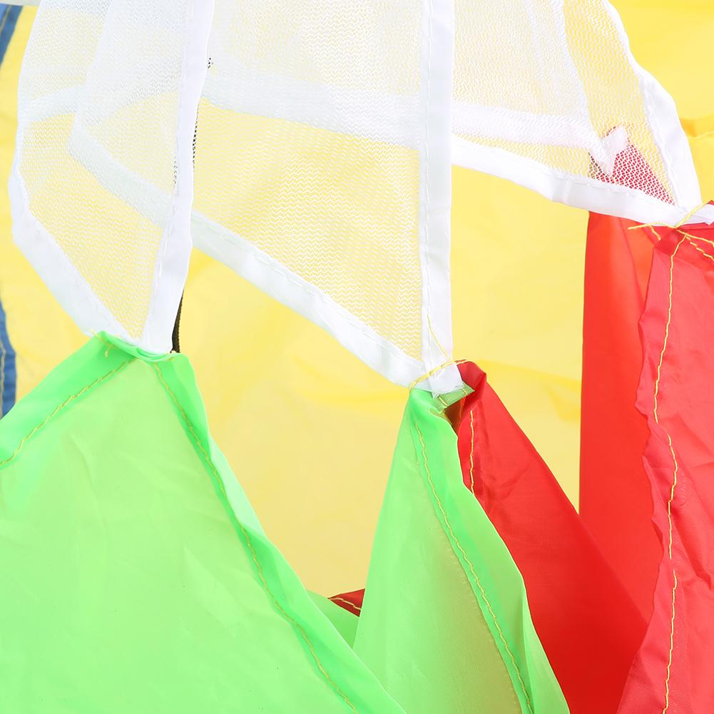 Children Colorful Resistance Umbrella Safe NonToxic Physical Training Running Parachute