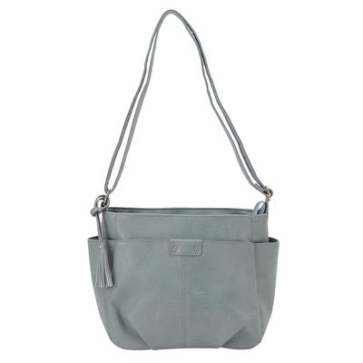 HARVEST MOON Shoulder Bag, Crossbody, Faux Leather, Outing, Simple, Blue, 2508-4058