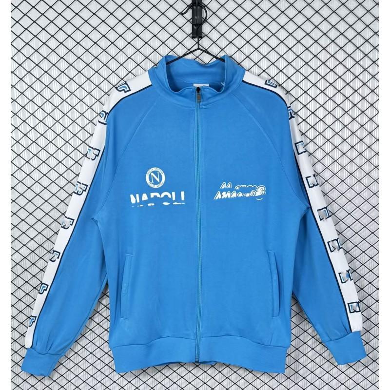 Maglia da Calcio Stile Vintage Giacca Sportiva Casual da Adulto Giacca a Vento Tutto
