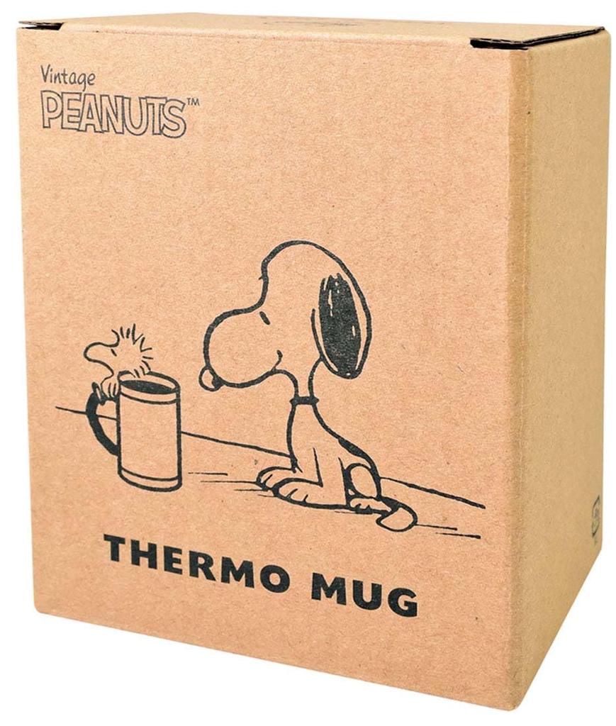 Onishi Ken Peanuts Slim Thermos Mug JOE COOL Black PH-2811