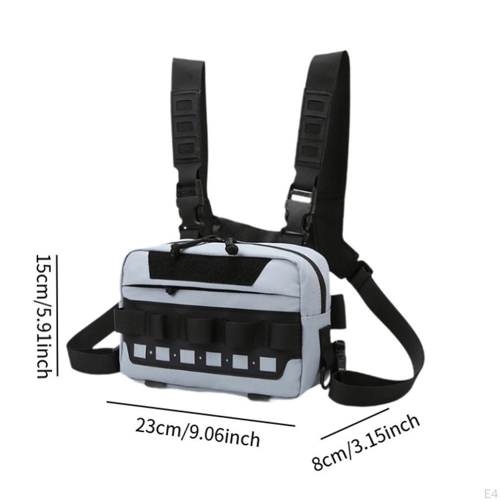 Fishing Gear Bag Multifunction Chest Pouch for Outdoor Sports Camping Hiking