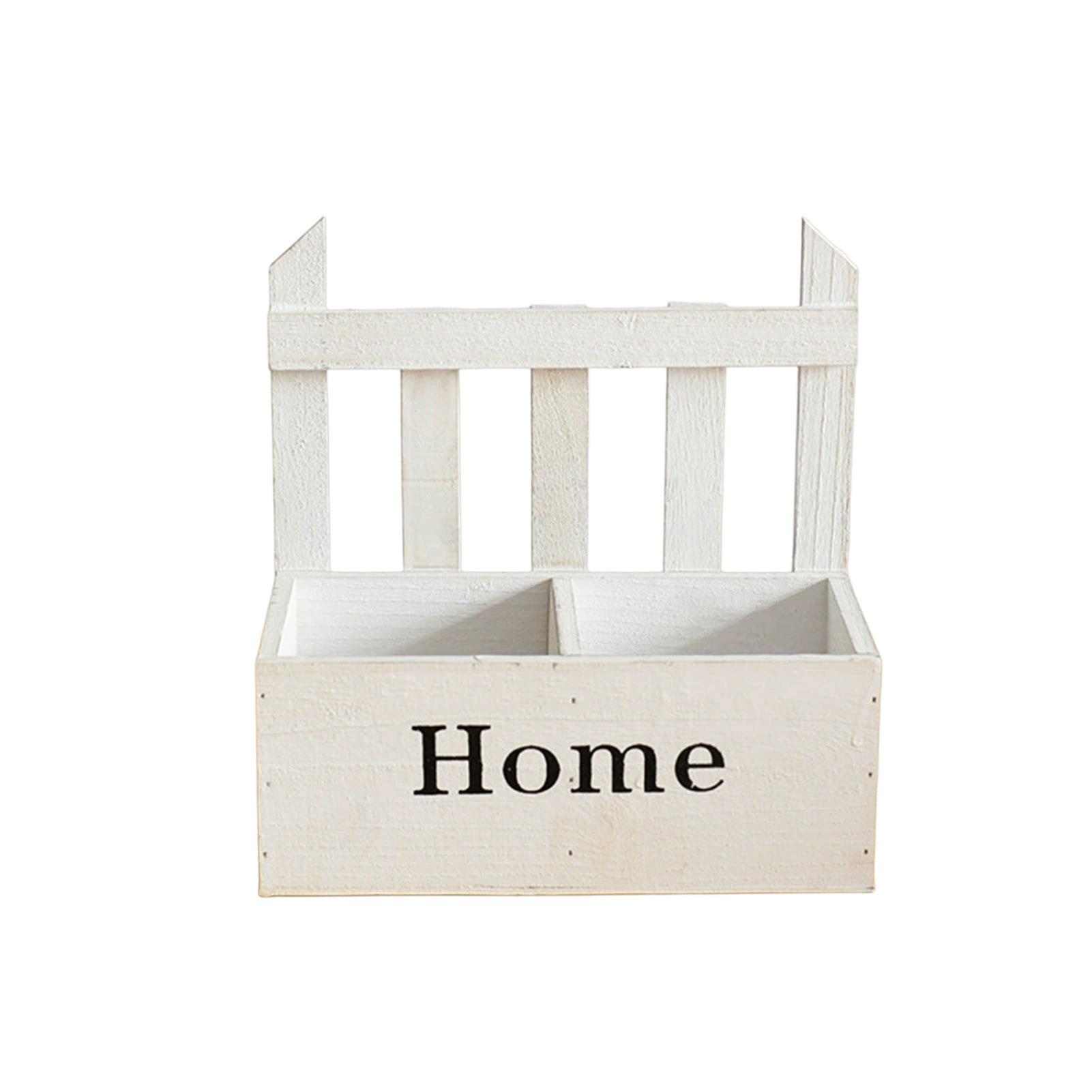 Wall Mounted Wicker Planter Rack Natural Wood Hanging Flower Basket For Indoor Decor Garden Vertical Greenery