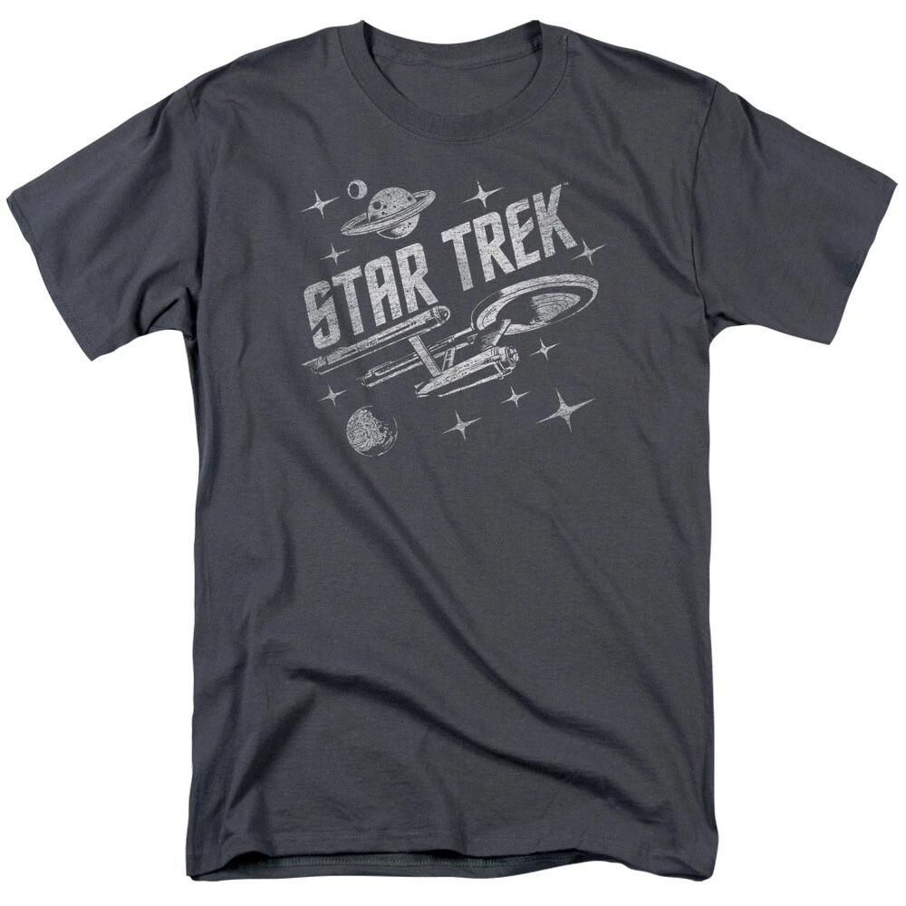 Star Trek Through Space Men s T-Shirt S-5XL Licensed Sci-Fi Tee S