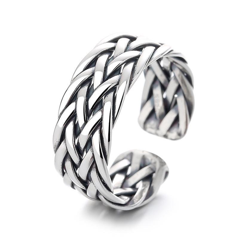 925 Sterling Silver Rings for Women Couple Minimalist Handmade Simple Interware Ring Party Jewelry Gift Prevent Allergy