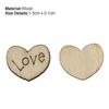 100 ks Dřevěné knoflíky ve tvaru srdce bez dírky Šití Řemeslo Dekorace na oblečení DIY Scrapbooking