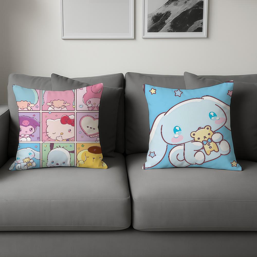 Cute Art P-Pochacco Little T-Twin Stars Sro Comfortable Soft Pillow Case Sofa Living Room Home Office Decor Protective Covers