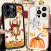 Phone Case for iPhone 17 Air 16E 15 16 Pro Max Pumpkin Happy Fall Autumn Cover 14 Plus 13 12 Mini Soft Shell Silicone Fundas