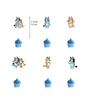 30pcs Bluey Blue Dog Party Supplies Include a Banner, Cake Toppers, Balloons