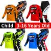 Set echipament motocross pentru copii Kituri Tricou Pantaloni Tineret copil verde Motocicletă negru 3 4 5 6 7 8 9 10 ani Costum off-road albastru portocaliu Enduro cross băiat fată