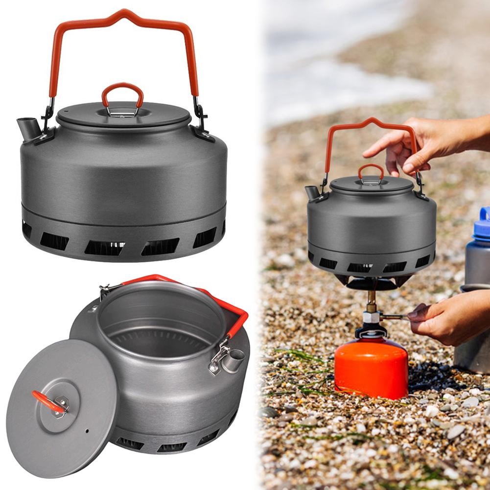 1.1/1.6L Portable Water Pot Lightweight Aluminum Alloy Tea Kettle for Boiling Water Coffee Pot for Outdoor Hiking Camping