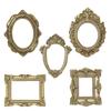 5pcs Resin Photo Frames Mini gold small photo frame shooting props DIY Craft Home Decor Wall Tabletop Picture Frame For Jewelry
