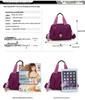 2025 Women's Washed Fabric Crossbody Bag - Casual Korean Style, Single Shoulder Nylon Tote