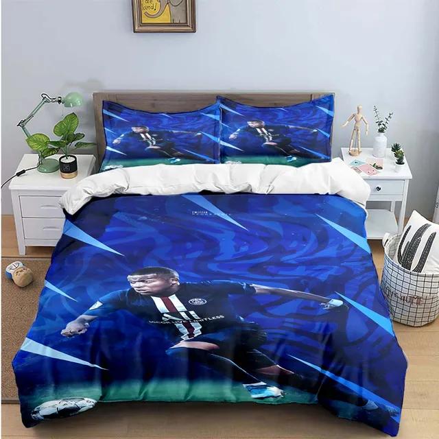 

Fashion Football M-Mbappe Digital Printing Bedding Set Duvet Cover Comforter Bed Youth Kids Girl Boys Birthday Gift US Twin(172x218cm)