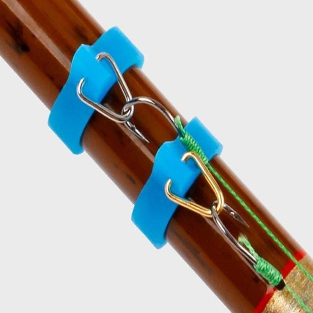 Fishing Accessory Fishing Hook Secure Holder Fishing Hook Lures Holder Rubber Hook Fishing Rod Hook