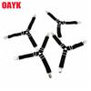 OAYK 4pcs/Set Sheet Straps Bed Suspenders Adjustable Fitted Sheet Corner Holder Elastic Fasteners Clips