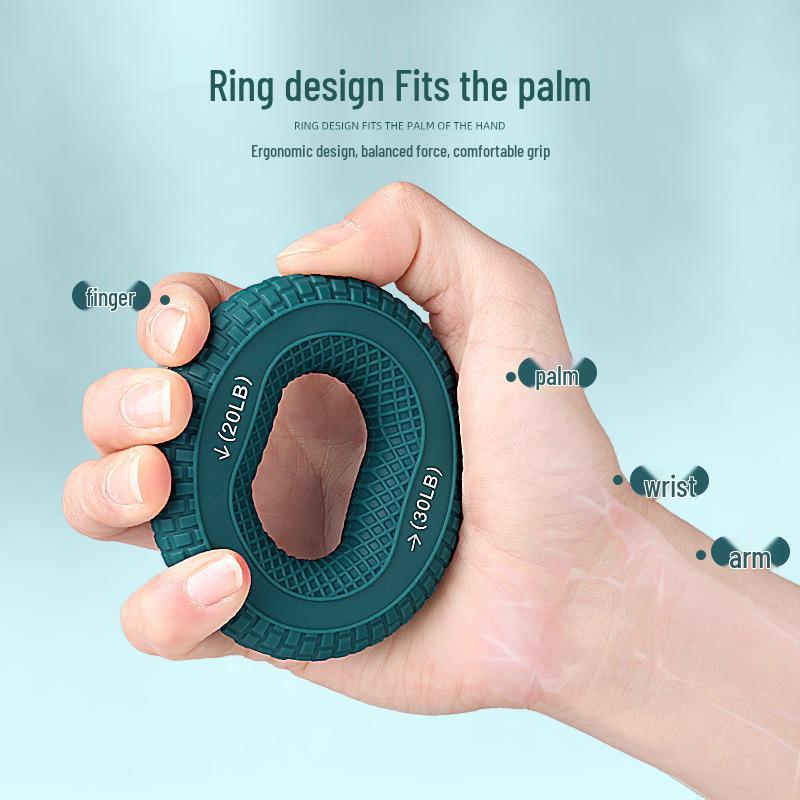 Dual-Force Grip Ring: Silicone Fitness Training Gear for Finger & Wrist Strengthening