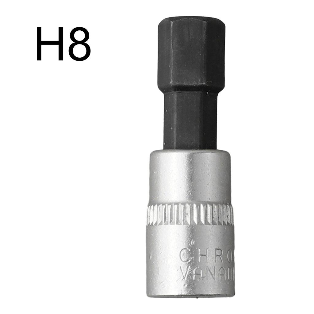 1 st Sexkantsskruvmejselbits 1/4 tum Drivuttag Spärrnyckeladapter Handverktyg Handverktyg H3 H4 H5 H6 H7 H8