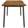 Live Edge Dining Table 160 x 70 x 75 cm Solid Acacia Wood Natural