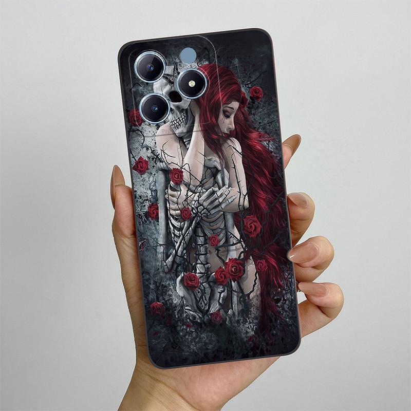 For Realme C63 C61 Narzo N63 Phone Case RealmeC61 RMX3939 Silicon Soft TPU Shockproof Cover Painted Printed Protective Shell Bag