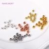 2/2.5/3/4/5/6mm 18K Gold Plated Loose Beads Brass Round Spacer Beads For Bracelet Making Findings,Accessories For Jewelry