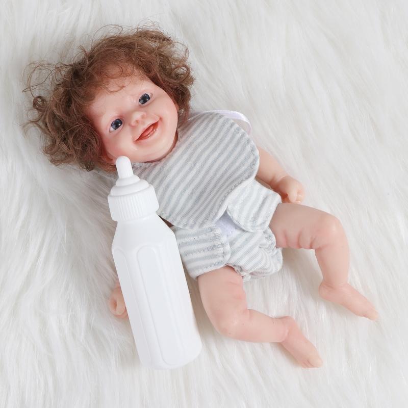 Mini Doll Cute Small Baby Doll Realistic Newborn Baby Dolls Silicone Full Body