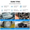 Sistem solar inteligent de monitorizare a presiunii în anvelope TPMS Senzori de parcare pentru mașini Indicator de presiune a aerului în anvelope
