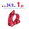 Pince de tige de selle de vélo en alliage d'aluminium à dégagement rapide, verrouillage de selle pour vtt 31.8mm 34.9mm