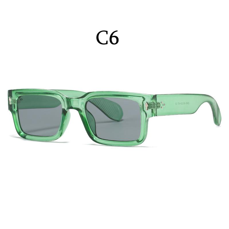 

Классические квадратные солнцезащитные очки с заклепками для мужчин и женщин, модные очки для мужчин, солнцезащитные очки в стиле панк-прямоугольник, очки для рыбалки в стиле ретро UV400