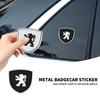 New 3D Aluminum Emblem Car Decoration Body Stickers Decals For Peugeot 308 408 508 RCZ 208 3008 2008 206 207 307 Car Accessories