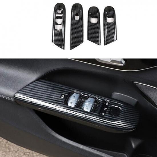 For Benz GLC X254 -2024 ABS Carbon Fiber Window Lift Panel Switch Cover Trim