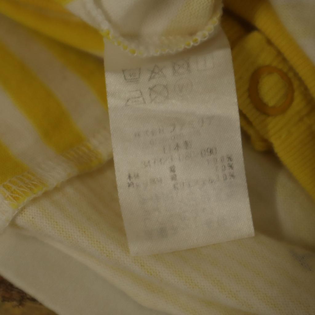 Familiar Made In Japan Freight Train Short Sleeve T-shirt 90 Yellow Kid's Used