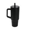 1200ml Simple 40oz Double Layer Ice King Cup Vacuum Insulated Leak Proof Foldable Straw Portable Car Mug