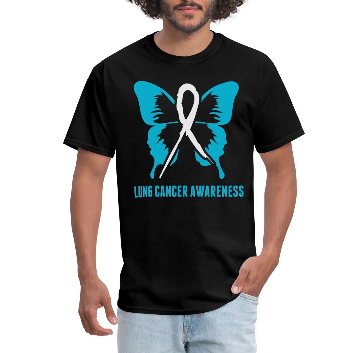 Lung Cancer Awareness Men s T-Shirt M
