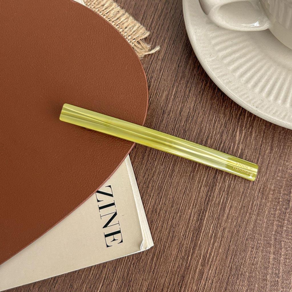 Cross-Border Refreshing Green Pearl White Hairpin Clip for Ponytail & Short Hair