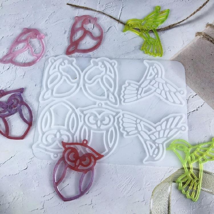 Mode Ohrringform mit Vogelmotiv Handwerk aus Silikon Tragbar für Heimstudios und Schmuckherstellungskurse