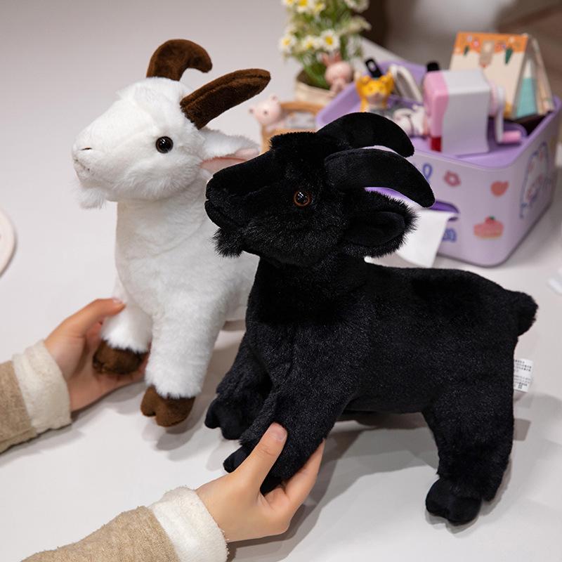 Cute Simulated Goat Doll Plush Toy Doll Little Lamb Children Sleeping Pillow Lamb Doll Gift