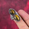 Tiger's Eye 925 Solid Sterling Silver Adjustable, Ring Handmade Gemstone, Gift For Mom Antique Jewelry